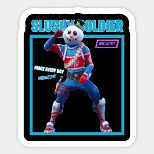 Slushy Soldier Sticker